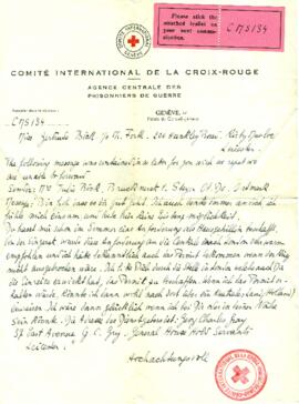 Julie bittet Trude um Permit (7.6.1940)