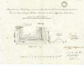 Frauenstiege 4: Dachausmittlung nach Brand, Frauenstiege 4, Plan von Heinrich Börstlinger (10.05....