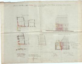 Kirchengasse 7, 16: Abbruch Brittinger-Tor, Foto von Kaltenmoser (12.10.1842)