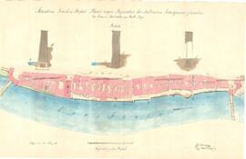 Reparatur der Stadtmauer am Ennskai (6.3.1847)