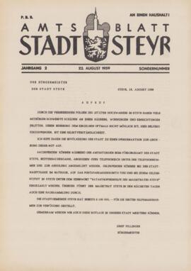 Amtsblatt Jg. 2/Sondernummer: August 1959