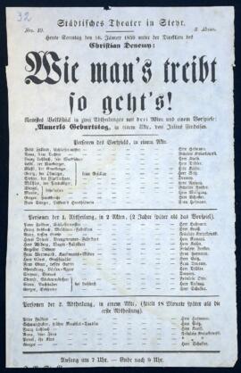 Wie mans treibt so gehts (16.1.1859)