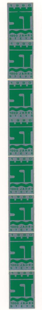 Aufkleber zum Jubiläum 1000-Jahre-Steyr, klein
