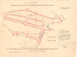 Situationsplan Anplanierung und Pflasterung im Stadtteil Wieserfeld (Juni 1843)