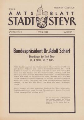Amtsblatt Jg. 8/Nr. 4: April 1965