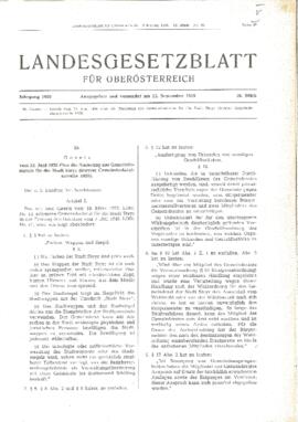 Gesetz über die Änderung des Gemeindestatuts der Stadt Steyr (1959)