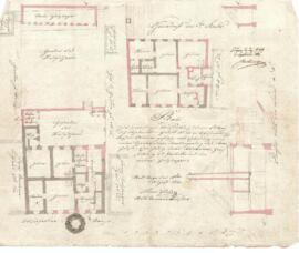 Wieserfeldplatz 10: Umbau nach Brand, Plan von Karl Hueber (18.08.1842)