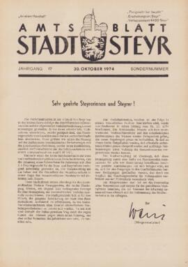 Amtsblatt Jg. 17/Sondernummer: Oktober 1974