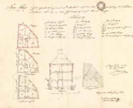 Berggasse 81: Einreichplan, Errichtung eines zweiten Obergeschosses, Plan von Karl Hueber (20.06....