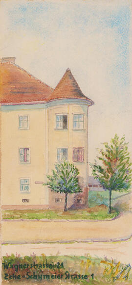 Wagnerstraße Nr. 24, Ecke Schumeier-Straße Nr. 1 (1958)