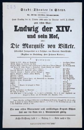 Ludwig der XIV und sein Hof (31.10.1868)