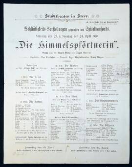 Die Himmelspf&ouml;rtnerin (23.4.1910)