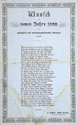 Wunsch zum neuen Jahre 1860 (1860)