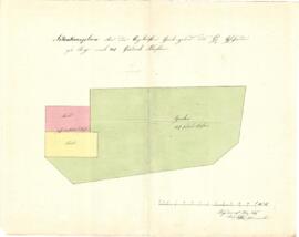 Gaswerkgasse 6, 8, 10, 12: Lageplan von Karl Stohl (28.03.1849)