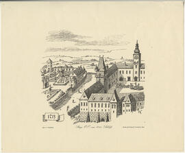 Repro: "Steyr O. &Ouml;. um 1713, Schloss" (um 1713)