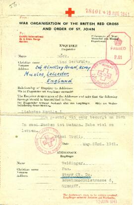 Gertrude an Julie (23.5.1941)