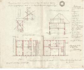 Wieserfeldplatz 30: Umbau, Aufstockung nach Brand, Plan von Wolfgang Schrattenholzer (04.07.1842)