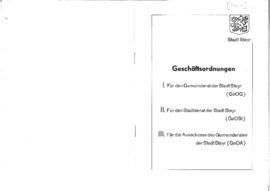 Geschäftsordnung für Gemeinderat, Stadtsenat und Gemeinderatsausschüsse (1969)