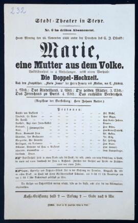 Marie, eine Mutter aus dem Volke (16.11.1868)