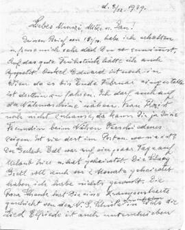 Brief aus Steyr (9.12.1939)