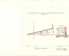 Leopold Werndl-Straße: Errichtung eines neuen Mauthauses, Standortvariante, Plan von Joh. Benning...
