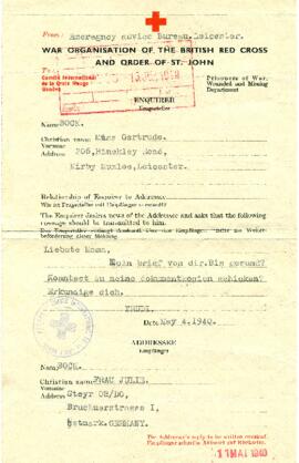 Gertrude an Julie (4.5.1940)