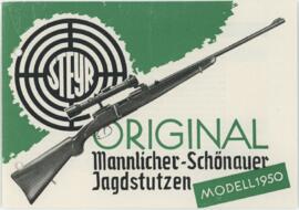 Broschüre Original Mannlicher-Schönauer Jagdstutzen Modell 1950