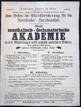 Gro&szlig;e muskalisch-declamatorische Akademie (23.12.1860)
