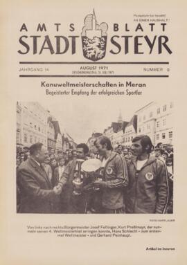 Amtsblatt Jg. 14/Nr. 8: August 1971