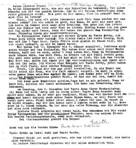 Brief von Tante Mina und Onkel Rudl an Trude (o. D.)