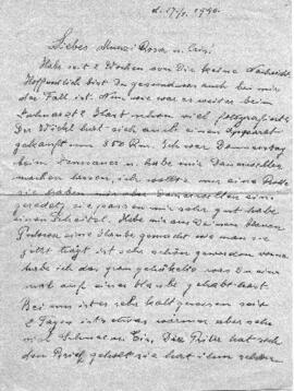 Brief aus Steyr (27.1.1940)