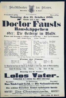 Doctor Fausts Hauskäppchen (25.10.1896)