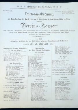 Vereins-Konzert der Steyrer Liedertafel (28.4.1906)